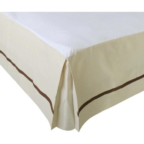 Free shipping Hot Sale Hotel Bed Skirt 5 Colors Thick Poly/Cotton Canvas Bed Skirt for King/Queen Size Bed Hotel Line