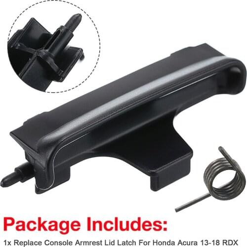 For Honda Acura RDX 2013-2018 1pc Black Car Replace Center Console Lid Latch Armrest Lock 83417-TX4-A01 Repair Moulding