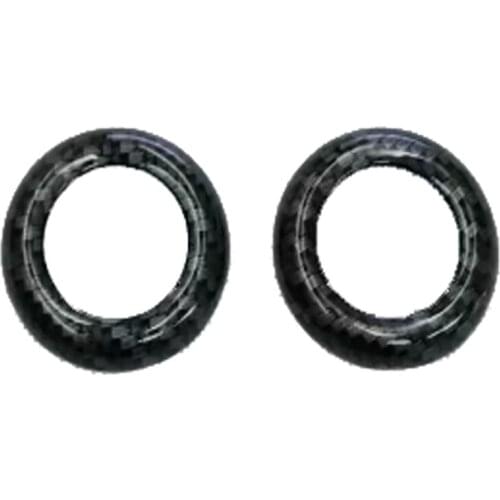 For Skoda Octavia Scout 2018 ABS Chrome Carbon Car front Seat Head Pillow Button Cover Trim Car Styling Auto Accessories