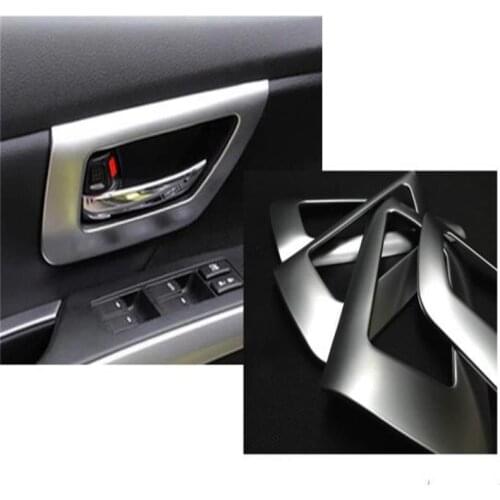 For Suzuki 2014 2015 2016 SX4 S-Cross ABS Chrome Interior Door Handle Frame Cover Inner Door Handle Bowl Car-Styling Accessories