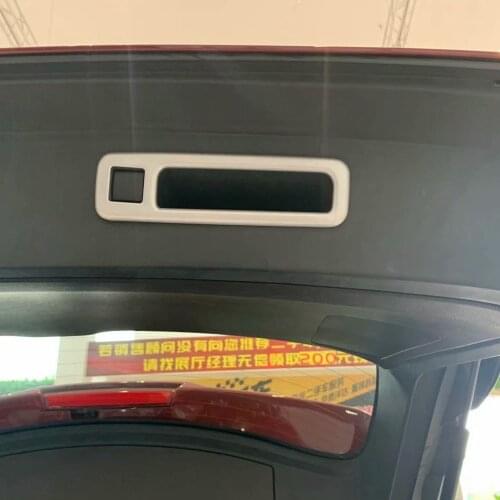 For Toyota Highlander 2021 2022 ABS Carbon Fiber Car Interior Rear Trunk Switch Button Panel Cover Trim Accessories