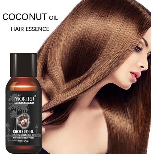 Coconut Oil Hair Care Essential Oils Essence Health Care Repair Hair Scalp Repairs Damage Smooth Beauty Dense Hair Growth Serum
