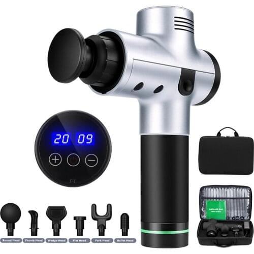 Electric Back Massage Gun Deep Tissue Muscle Body Therapy Fascial Massager ARMAS Exercise Fitness Shaping Pain Relief 2021 New