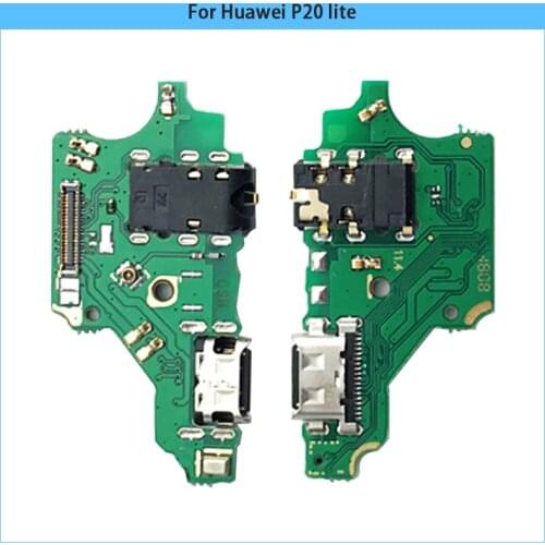 For Huawei P20 lite USB Charger Connector Flex Cable P20 lite Microphone USB Charging Dock PCB Board Repair Parts