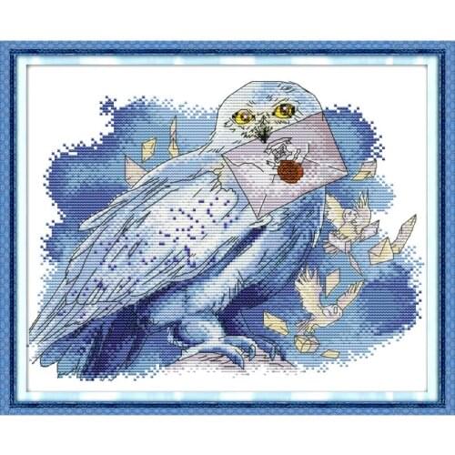 Joy Sunday Animal Pattern Cross Stitch Kit Printed Fabric 11&14CTCanvas Counted Chinese Embroidery Set Count Print Canvas Stitch