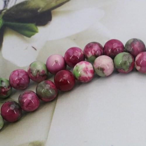 !Riverstones loose beads round stone 10mm DIY 15" fit women jewelry making design color options