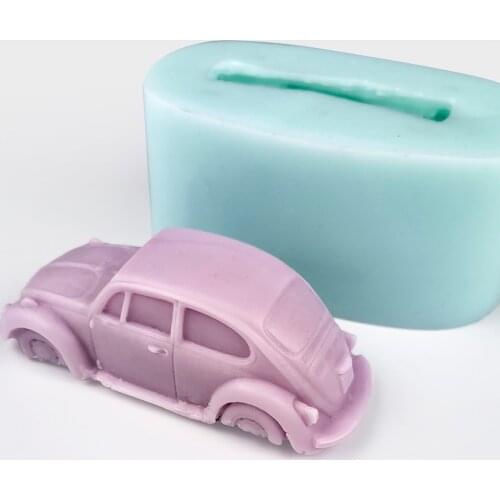 PRZY Mould Silicone Car Soap Molds Fondant Toy Car Soap Molds Handmade Mold Clay Resin Candle Mould