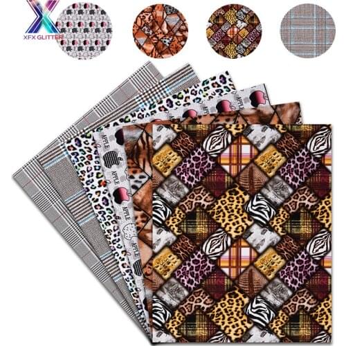 XINFANGXIU HTV Stickers 6pcs 25x30.5cm Reflective Lettering Film Multicolor Color PU Heat Transfer Vinyl Machine HTV Cricut DIY