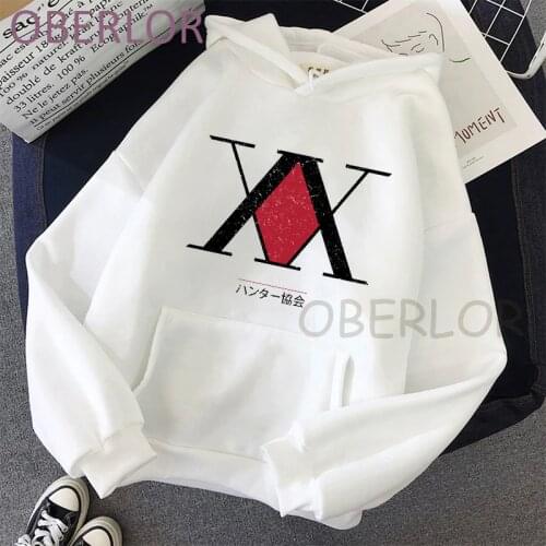 HUNTER X HUNTER Harajuku Pink Pullovers Casual Tops O-neck Womens Hooded Sweatshirt Oversized Hoodie Pullovers Long Sleeves
