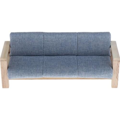 1:12 Dollhouse Furniture - 3 Seat Sofa Furniture Model for Doll House Any Rooms
