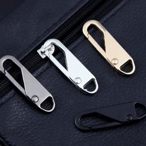 1Pcs Detachable Zipper Slider Metal Universal Zipper Puller For Down Jacket Bag Clothing Zip Fixer Diy Sewing Repair Accessories