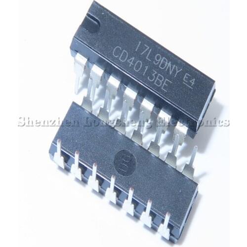 10PCS/LOT NEW CD4013 CD4013BE DIP-14 Preset and Reset Trigger/Logical Chip