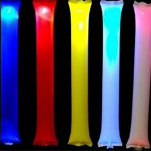 100pcs concert led flashing stick toy colorful blinking sticks glow by fiber optic concert props light magic wands stick toys