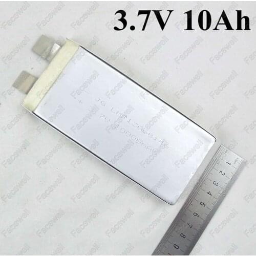 3pcs 3.7v lithium polymer battery 10000mah 3.7v 10ah High drain 30a 50A high rate 8.5ah For lithium ion battery 24v 8ah pack diy