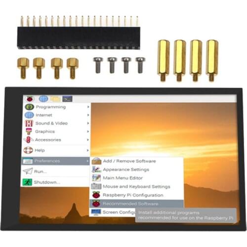 4Inch Touch Screen LCD HD Display For Raspberry PI 3B 4B High-Speed DPI Interface 180 Viewing Angle Panel Module kit Accessories