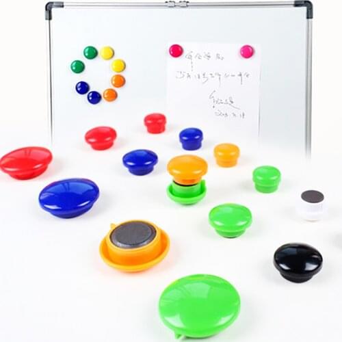 8 PCS Colored Notice Cord Board Strong Magnetic Thumb Tacks Kawaii Whiteboard Magnet Thumbtacks For White Bord Blackboard Fridge