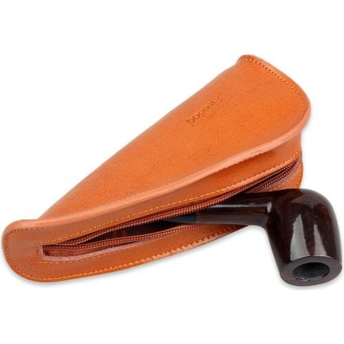 Travel Portable Leather Tobacco Bag Tobacco Pipe Pouch Bags Single Smoking Pipe Case Holder Smoking Accessories
