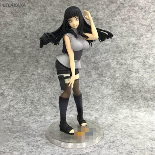 21cm Anime Shippuden Gals Hyuuga Hyuga Hinata Ver.2 Model PVC Black Hair Childrens Collectible Action Figure Doll