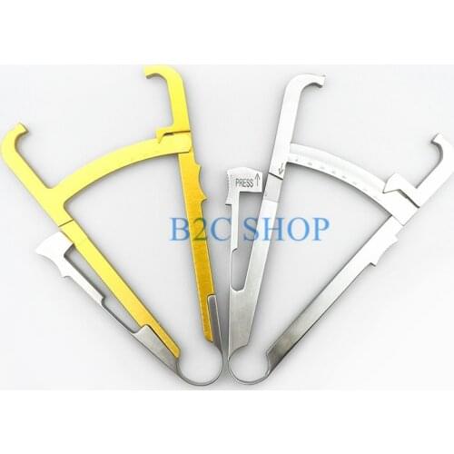 Measuring clip caliper Stainless steel Fat caliper skin pleat thickness gauge stainless steel