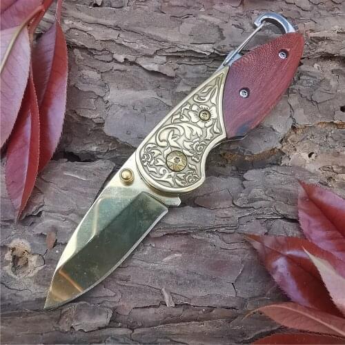 Outdoor Tactical Camping Hunting Survival Pocket Folding Knife Mini Blade EDC Chain Multi-function 5CR15MOV Blades Knives