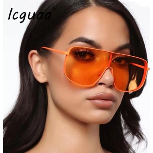 Square Women‘s Sunglasses 2021 Super Light Onepieces Metal Frame Sun Glasses Colorful Red G15 Protection Eyewear