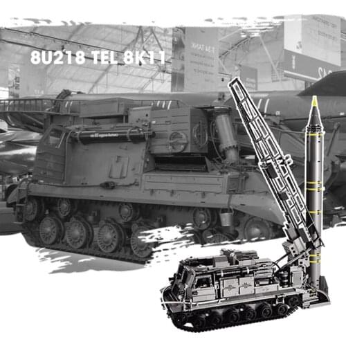 MKTOYS World War Military 8U218 TEL 8K11 Missile Tank Technical Building Blocks Batisbricks Army Soldier Brick Toys for Children
