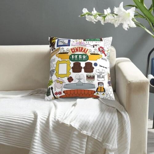 Friends Tv Show pillowcase printed cushion cover sofa waist pillow pillow cover