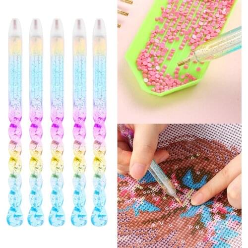 2020 New Diamond Embroidery Accessories 5D DIY Diamond Painting Tool Square/Round Drill Point Pen Diamond Mosaic Cartoon Pencil