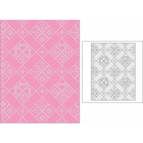 New 2021 Spotty Arrow Panel Template Metal Cutting Dies for DIY Scrapbooking and Card Making Background Embossing Craft No Stamp