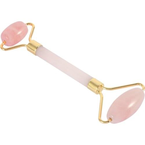 New Rose Quartz Roller Slimming Face Massager Jade Roller Facial Skin handle acrylic resin Women Beauty Health Facial Fitness