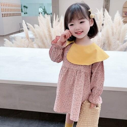 Dress For Girls Patchwork Dress For Girl Casual Style Party Dress Child Spring Autumn Girls Clothing