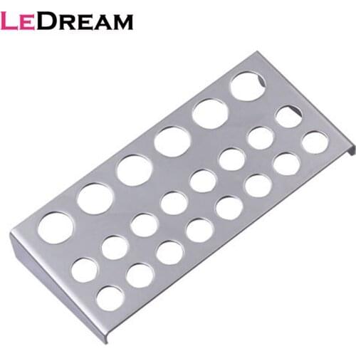 Stainless Steel Rectangle Cover Tattoo Ink Pigment Cups Caps Stand Holder Storage Container Standing Rack Tattoo Accessories