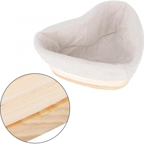 Rattan Bread Baskets Heart Shaped Fermentation Rattan Storage Baskets Bread Dough Proofing Liner Basket