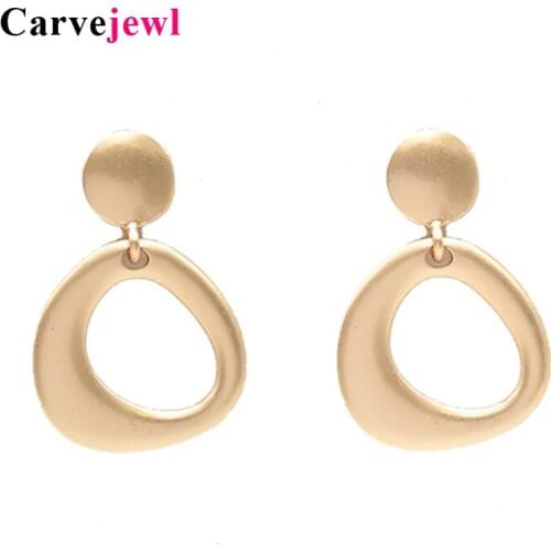 Carvejewl Korea design simple geometric Dangle Earrings Unique style irregular triangle Earrings Ms. Gift alentines Day jewelry