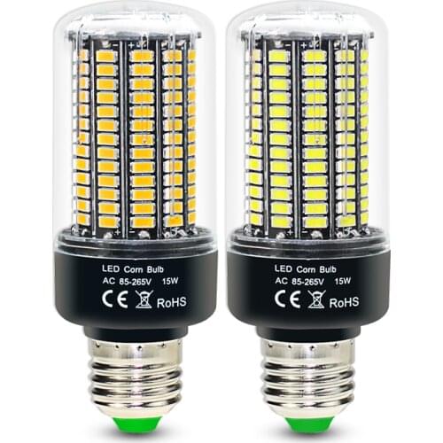 2pcs/lot LED corn bulb SMD5736 No Flicker Smart IC E27 E14 Led Lamp AC85-265V 28 40 72 108 132 156 LEDs ampolletas led Light