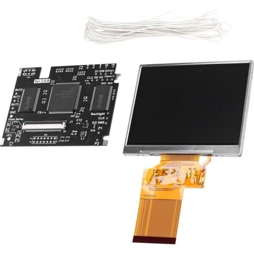 High-Brightness Full-Sn V2 LCD Sn for SEGA Game Gear GG, Output Mod HighLit LCD Kit
