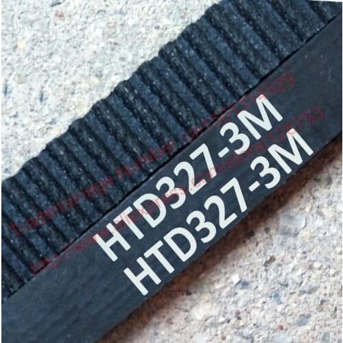10 pieces/pack HTD3M timing belt teeth 109 width 9mm length 327mm rubber closed-loop 327-3M-9 High quality HTD 3M 327 9 CNC