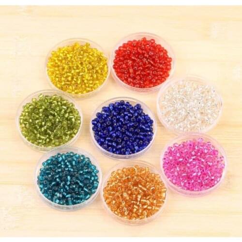 2/3/4mm 17 Colors Czech Small Glass Seed Beads Round Loose Crystal Glass Beads for Diy Handmade Making Craft Jewelry Accessories