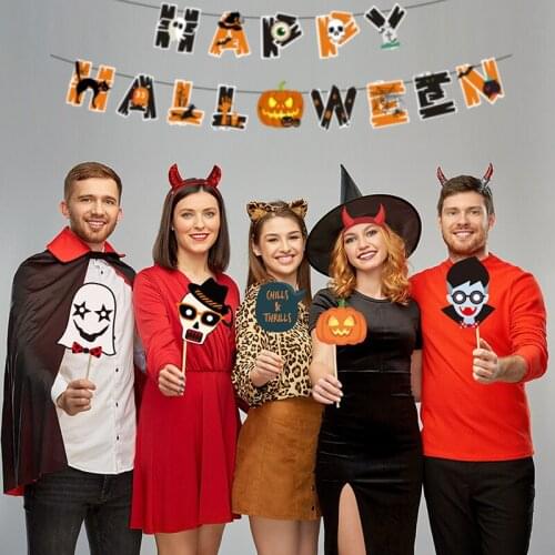 26/47 Pcs Horror Halloween Handprint Stickers Window Wall Door Decal Stickers DIY Halloween Party Decoration Haunted House Prop