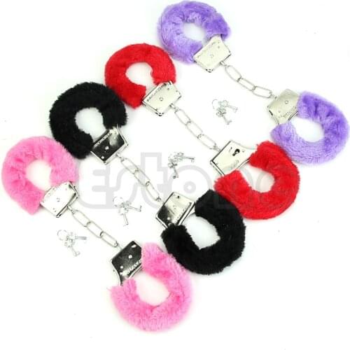 4 Color Sex Couple Game Sex Handcuffs Metal Wrist Cuffs Sex Slave Game Tools Sex Flirt Toys For Lovers Couple