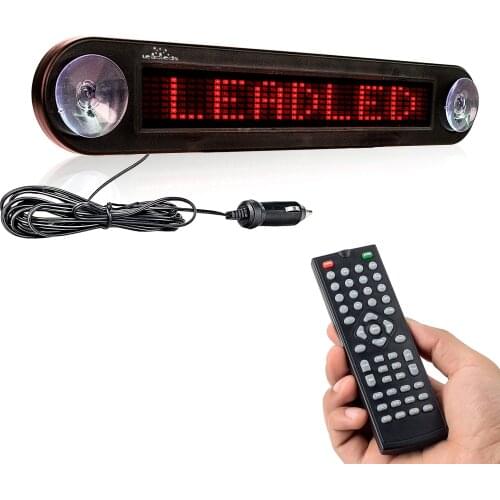 Hot sale 12V Red LED Car Message Scrolling Display Sign Support English and Russinan language