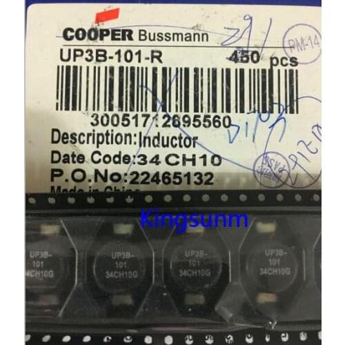 Free shipping 10pcs UP3B-101-R 100UH 1.8A COOPER BUSSMANN power inductor -D core coil