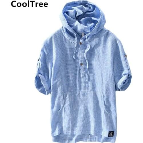 CoolTree Men's T-shirts With A Hood