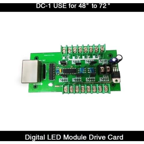 HD DC-1 digital LED module drive card /connect card with use for 42" inch to 72" inch numbers LED digital numbres module