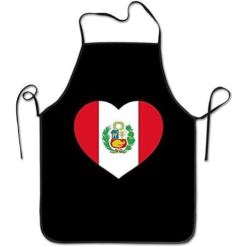 Dream-catching Daily Aprons Funny Design Apron Unisex Love Peru Heart for Women Men Waitress Chef Home Barber Kitchen Gardening