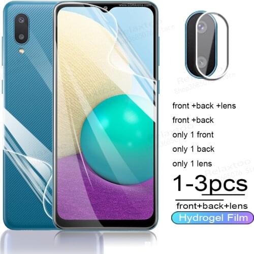 Full cover front back hydrogel film for samsung a02 camera screen protector for samsung a 02 a02 02a protection glass film cover
