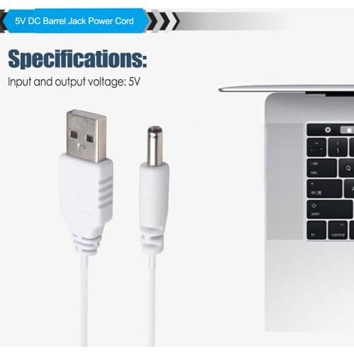 Ugreen USB to DC 3.5mm Power Cable USB A Male to 3.5 Jack Connector 5V Power Supply Charger Adapter for HUB USB Fan Power Cable