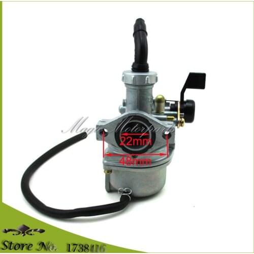 22mm Carburetor Carb Left Choke For XR50 CRF50 XR70 CRF70 KLX110 Pit Dirt Bike 110cc Moped Scooter Atv