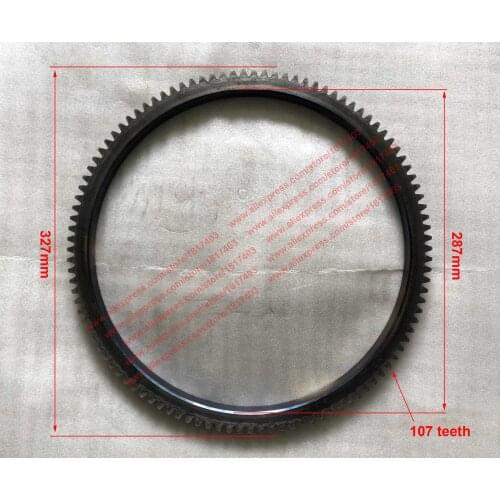 Jiangdong TY295.4.2-2 Flywheel gear ring (107-teeth), Jiangdong JD engine parts, TY2100, TY395, 2JD32, TY4100, JD2K7N1, and etc