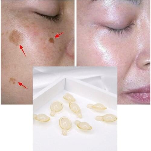 30 capsules Left-handed VC Face Cream Whitening Remove Dark Spots Facial Gel Repair Fade Freckls Melanin Brighten Skin Care